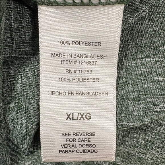 Champion Elite Heathered Green Cal Poly Mustangs Quick Dry Shirt | Size  L - Picture 5 of 8